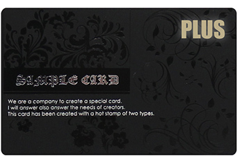 マットブラック（黒マット）+ plusカード