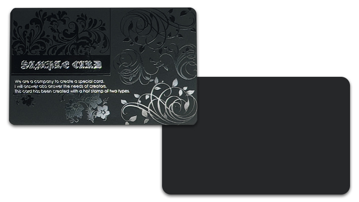 マットブラック（黒板）カード人気の仕様